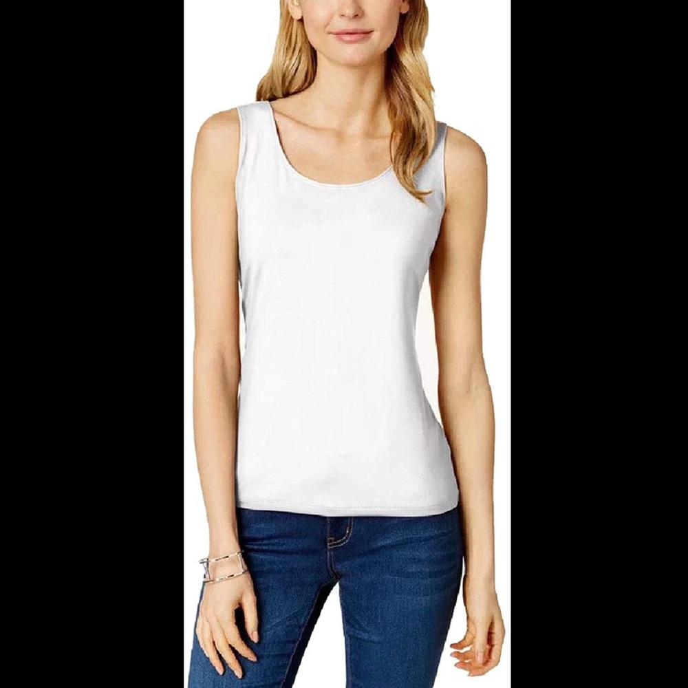 Charter Club Core Tank White XS NWT